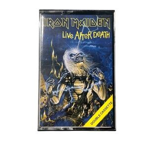 Vintage Iron Maiden 1985 Life After Death Double Cassette Made In Canada